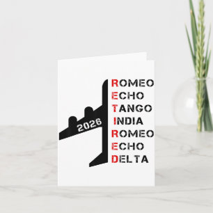 Retired Lot 2026 Phonetic Alphabet Retirement Gift Card