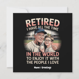 Retired & Loving It A Heartfelt Tribute to Moments Invitation