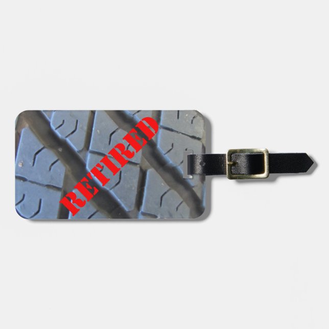 Retired Luggage Tag (Front Horizontal)