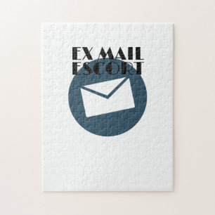 Retired Mailman Ex Mail Escort Mail Carrier Jigsaw Puzzle