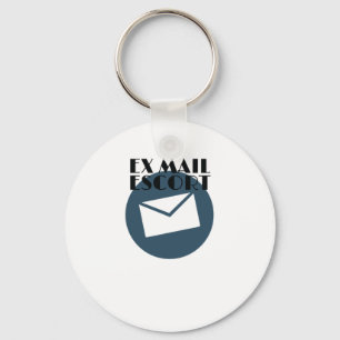 Retired Mailman Ex Mail Escort Mail Carrier Key Ring
