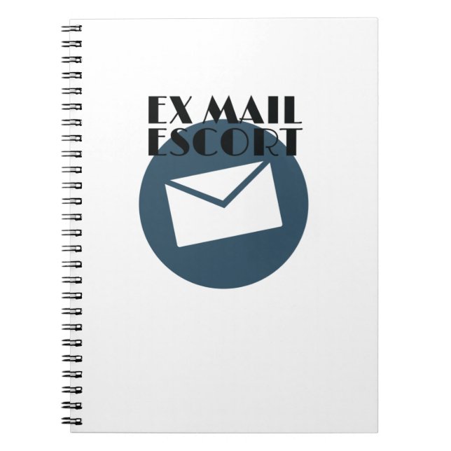 Retired Mailman Ex Mail Escort Mail Carrier Notebook (Front)
