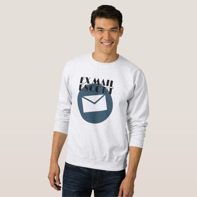Retired Mailman Ex Mail Escort Mail Carrier Sweatshirt (Front Full)