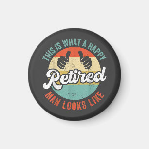 Retired Man Funny Retirement Magnet