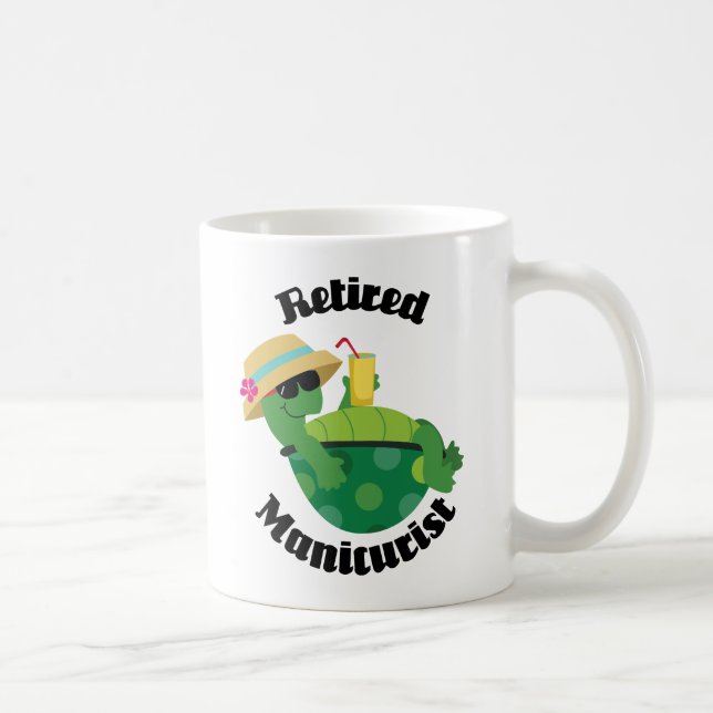 Retired Manicurist (Turtle) Coffee Mug (Right)