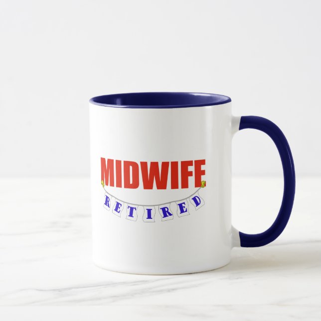 RETIRED MIDWIFE MUG (Right)