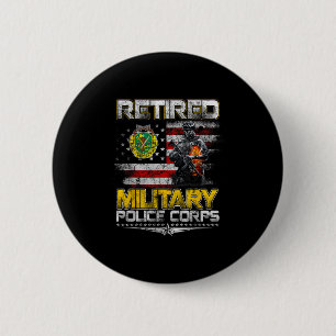 Retired Military Lice Veterans Day Patriotic Memor 6 Cm Round Badge