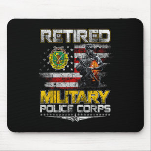 Retired Military Lice Veterans Day Patriotic Memor Mouse Mat