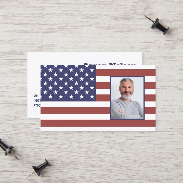 Retired Military Photo Calling Card (Front/Back In Situ)