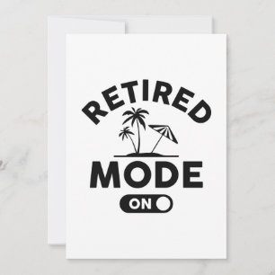Retired Mode On Thank You Card