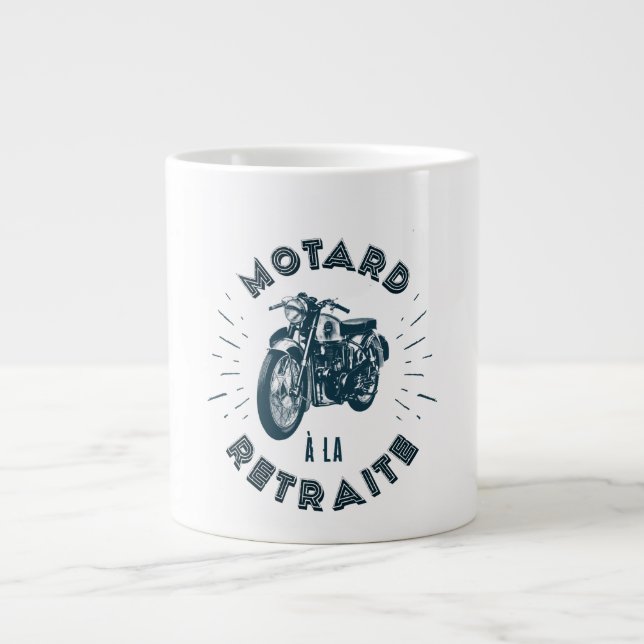 Retired Motard T-shirt Large Coffee Mug (Front)