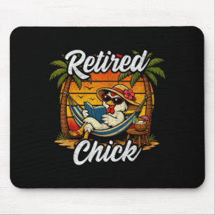 Retired Mum Wife Grandma Retiree - Womens Funny Mouse Mat