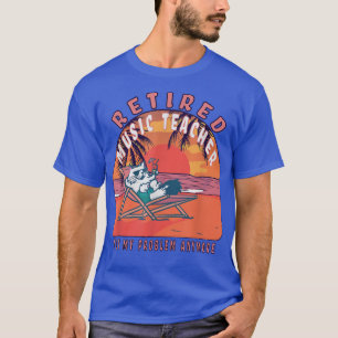 Retired Music Teacher Funny Vintage Retirement T-Shirt