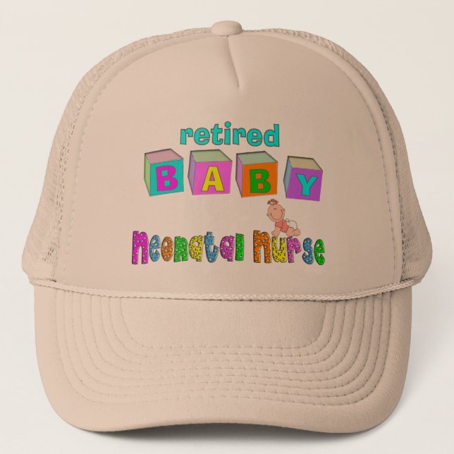 Retired Neonatal Nurse Gifts Trucker Hat (Front)