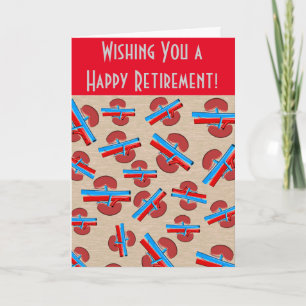Retired Nephrologist Greeting Card Red