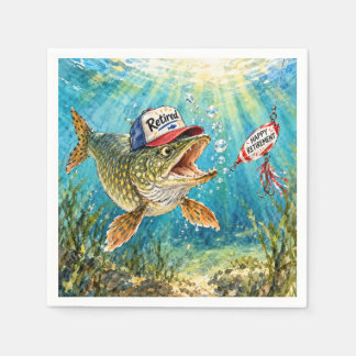 Retired Northern Pike Wearing a Cap Napkin