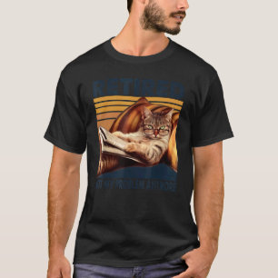 Retired Not My Problem Anymore Cat Vintage T-Shirt