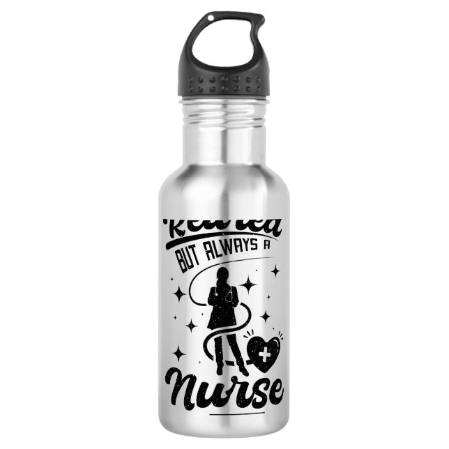 Retired Nurse 710 Ml Water Bottle (Front)