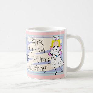 Retired Nurse Angel Art Cards & Gifts Coffee Mug