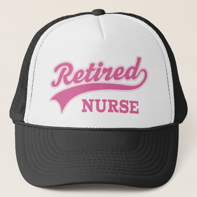 Retired Nurse Gift Trucker Hat (Front)