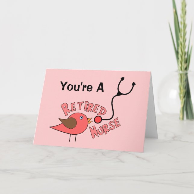 Retired Nurse Gifts Card (Front)