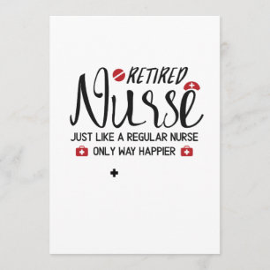 Retired Nurse Great Gift Retired Nurse Card