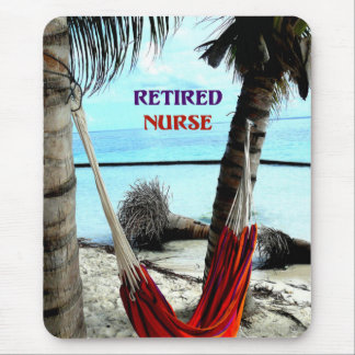 Retired Nurse, Hammock under the Palm Trees Mouse Mat