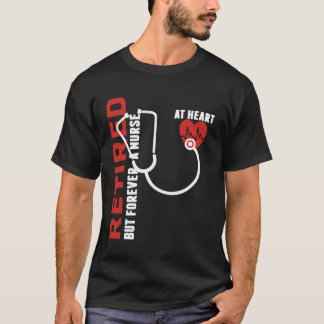 Retired Nurse Heart T-Shirt