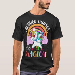 Retired Nurse  Rn Nursing Magical Unicorn Rainbow  T-Shirt