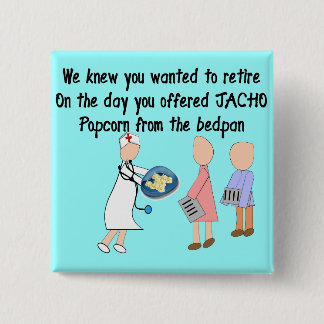 Retired Nurse Story Art Gifts 15 Cm Square Badge