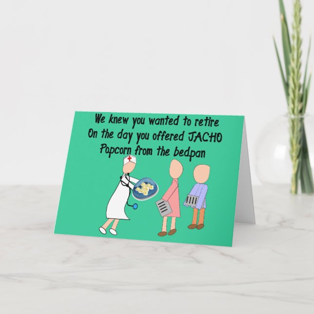 Retired Nurse Story Art Gifts Card (Front)