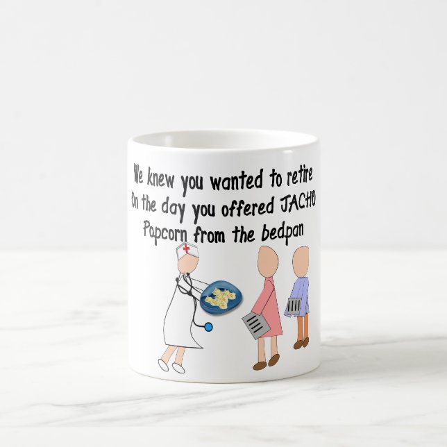 Retired Nurse Story Art Gifts Coffee Mug (Center)