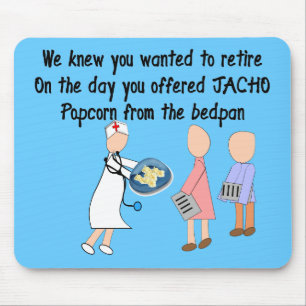 Retired Nurse Story Art Gifts Mouse Mat