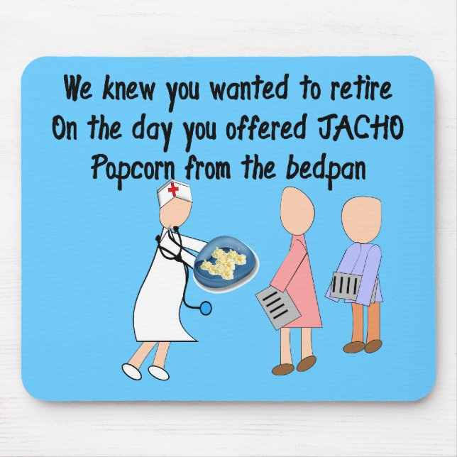 Retired Nurse Story Art Gifts Mouse Mat (Front)