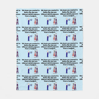 Retired Nurse Story Art JACHO Fleece Blanket