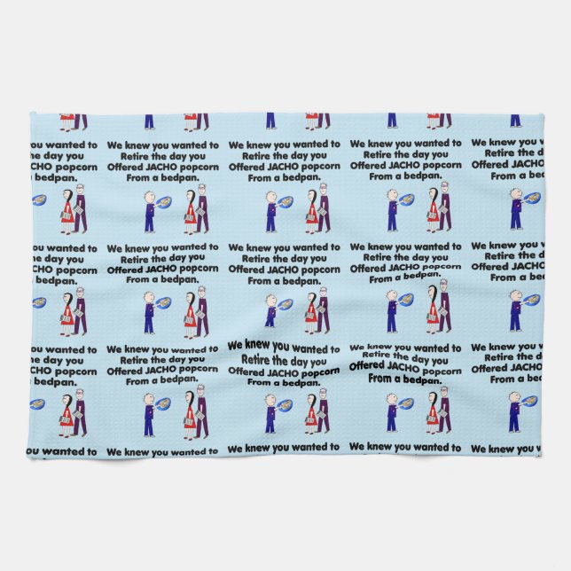 Retired Nurse Story Art JACHO   Tea Towel (Horizontal)