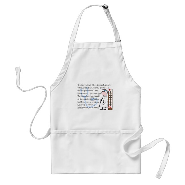 "Retired Nurse"  Story Art--Unique Gift Items Standard Apron (Front)