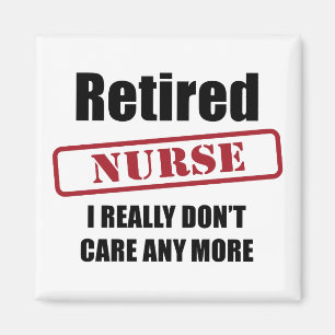 Retired Nurse (UK spell) Magnet