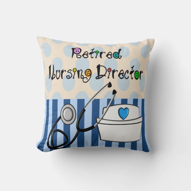 Retired Nursing Director Pillow (Front)