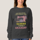 Retired Old Women Sewer Sewing Machine Grandma Sew