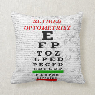 Retired Optometrist Pillow