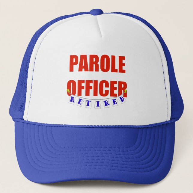 RETIRED PAROLE OFFICER TRUCKER HAT (Front)