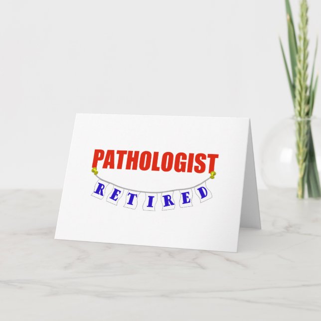 RETIRED PATHOLOGIST CARD (Front)