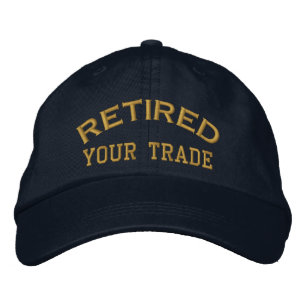 Retired Personalise it!  Embroidered Cap