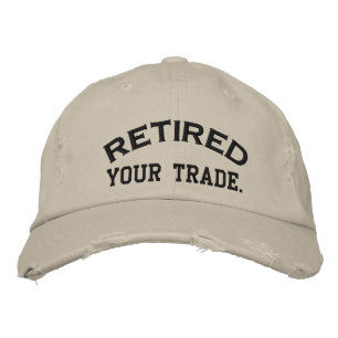 Retired Personalise it!  Embroidered Cap