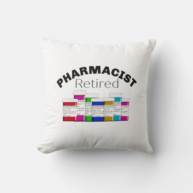Retired Pharmacist Cushion (Front)