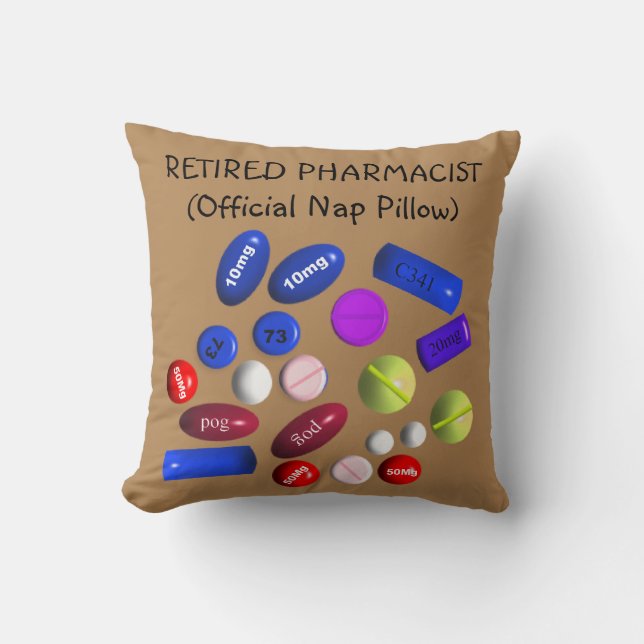 Retired Pharmacist Official Nap Pillow 5 (Front)