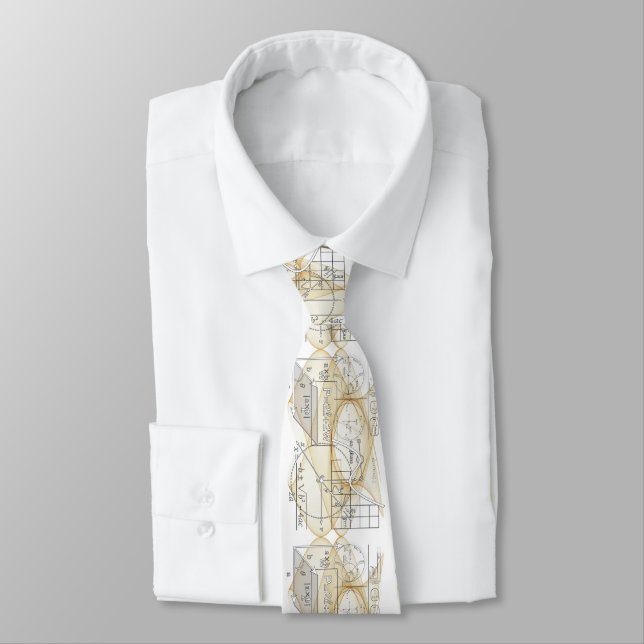 Retired Physics Teacher Equations Personalised Tie (Tied)