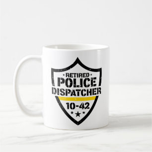 Retired Police Emergency Dispatcher 10-42 Coffee Mug