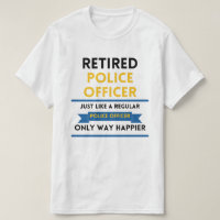 retired police just like a regular funny blue